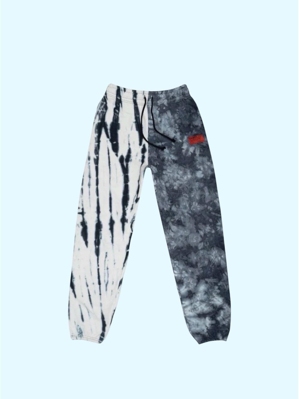 CHNGE XXL Black/Chalk Pieced Tie Dye University Sweatpant